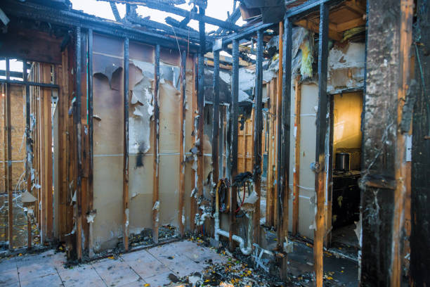 Professional Smoke Damage Restoration technician working in Cambridge, OH